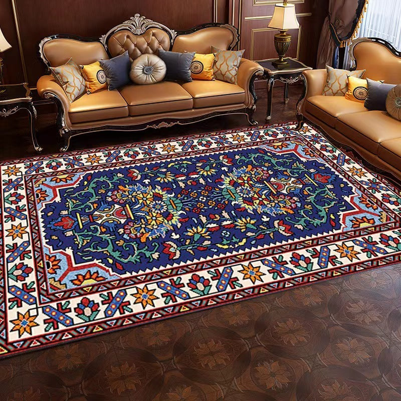 Moroccan Carpet Living Room Ethnic Style Floor Mat world linen