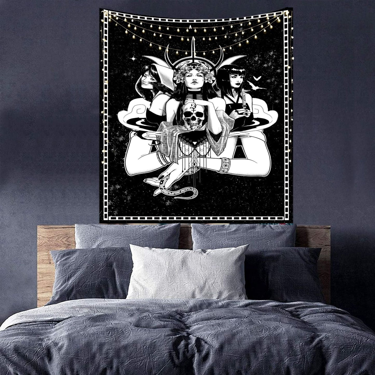 Home Series Printed Home Hanging Cloth Wall Hanging world linen