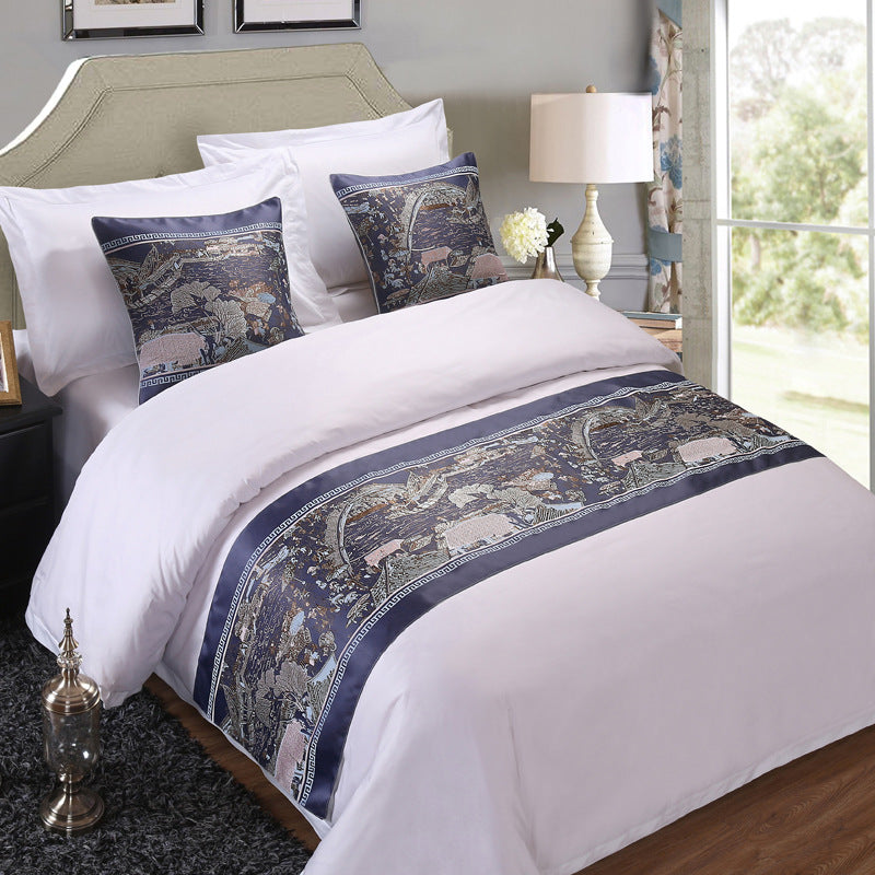 Hotel Bed Runner Bed Runner Mat Pillow Cover world linen