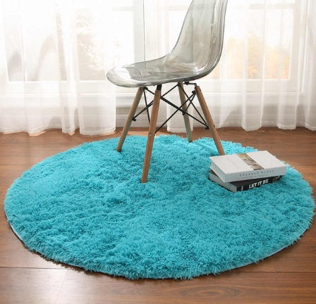 Fluffy Round Rugs: A Remarkable Living Room Makeover world linen