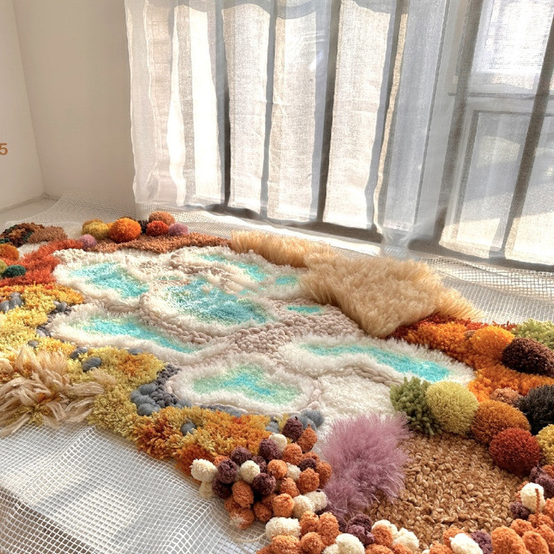 Moss Carpet Material Package Handmade Carpet DIY world linen