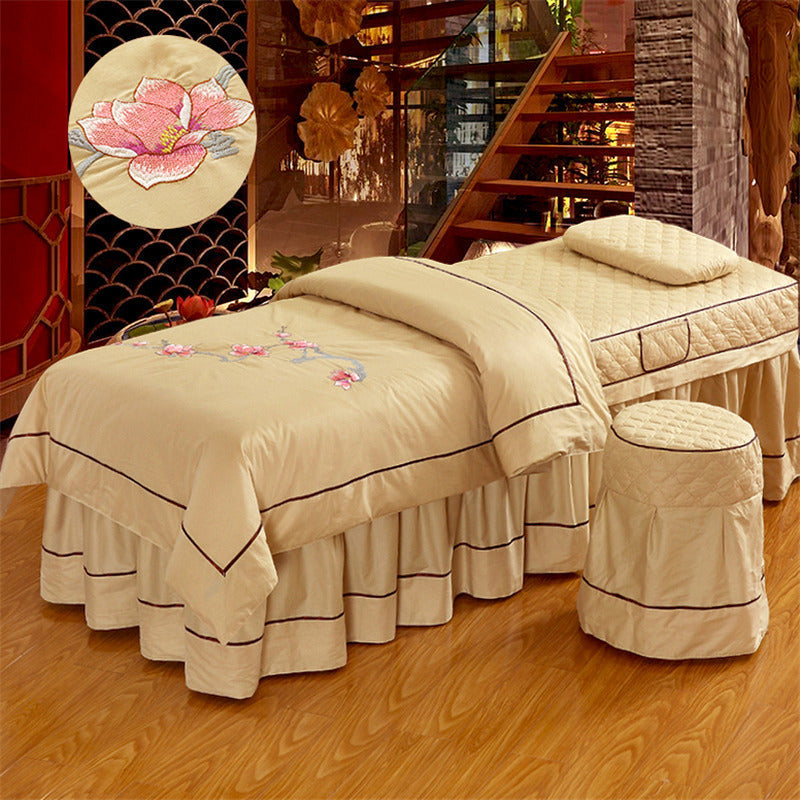 Beauty bed salon bed cover world linen
