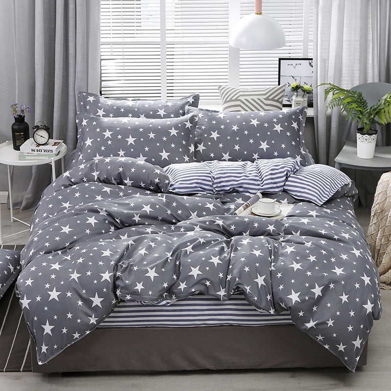 Bedding Four-piece Set Bed Sheet Quilt Cover world linen