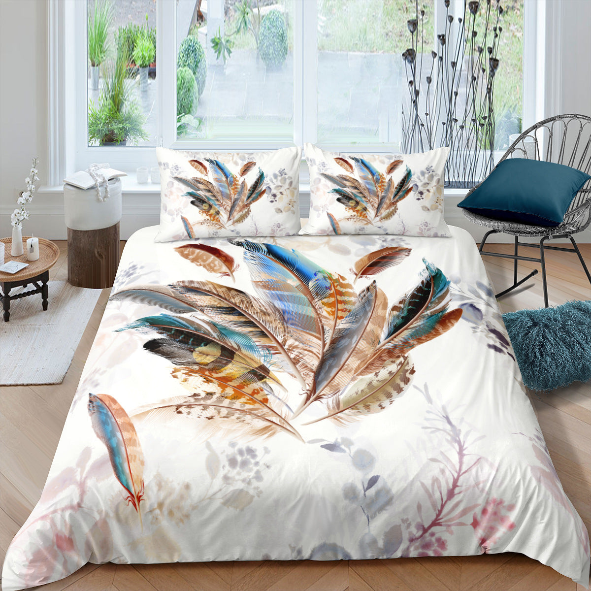 Digital Printing Quilt Cover Three-piece Foreign Trade Dream world linen