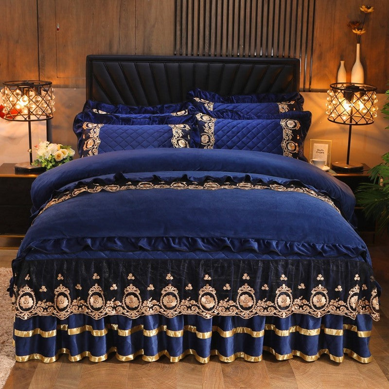 Lace Bedskirt Bedclothes Mattress Cover Bedspread Pillowcases world linen