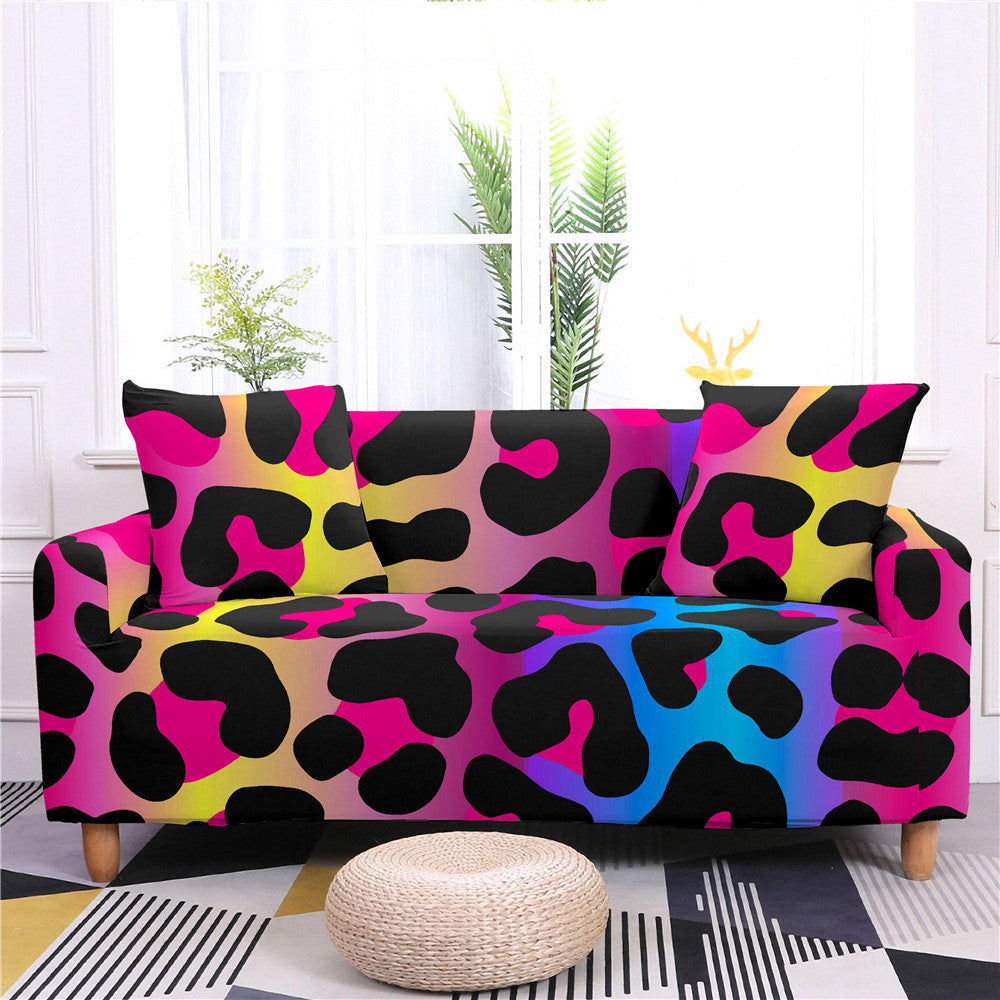 Leopard Stripe Pattern Modern Stretch Sofa Cover world linen