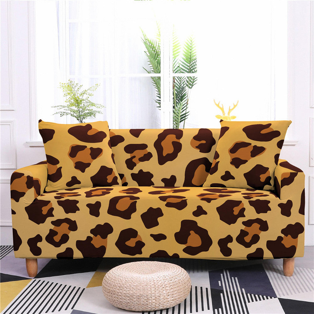 Leopard Stripe Pattern Modern Stretch Sofa Cover world linen