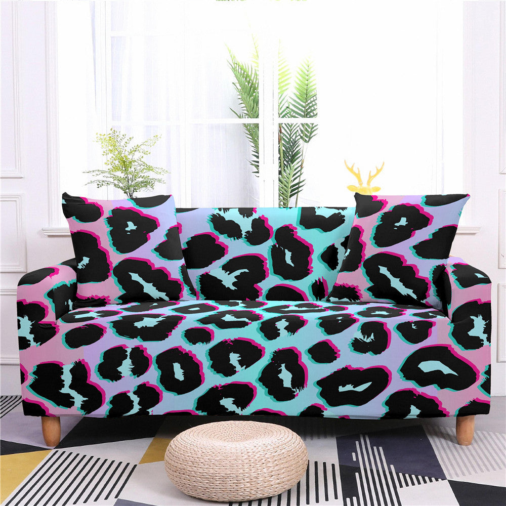 Leopard Stripe Pattern Modern Stretch Sofa Cover world linen
