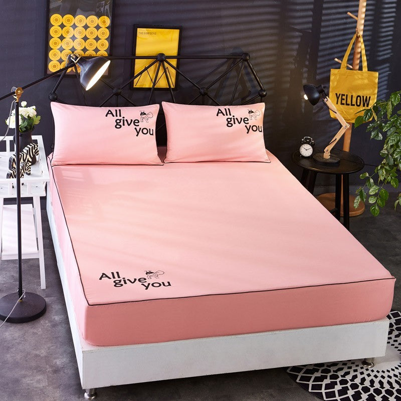 Beauty bed cover brushed bed skirt world linen
