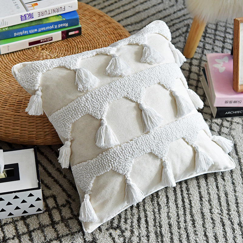 Nordic Throw Pillow Moroccan Tufted Simple Pillowcase Pillow world linen