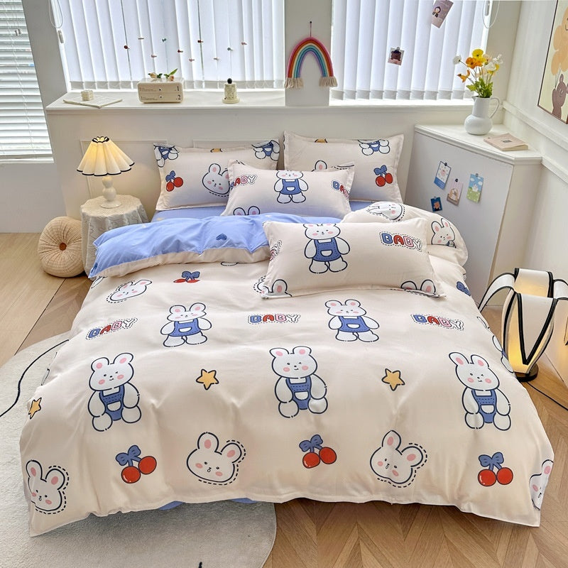 Household Pure Cotton Fashion Minimalist Bed Sheets world linen