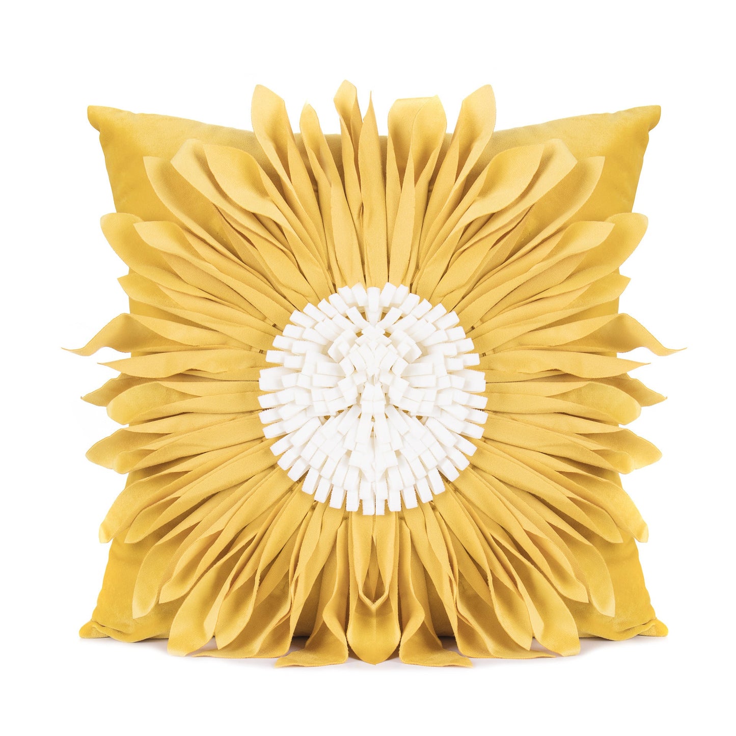 Fashion Modern Style White Throw Pillows Velvet Stitching 3D world linen