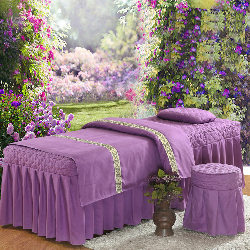 Beauty bed salon bed cover world linen