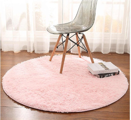 Fluffy Round Rugs: A Remarkable Living Room Makeover world linen