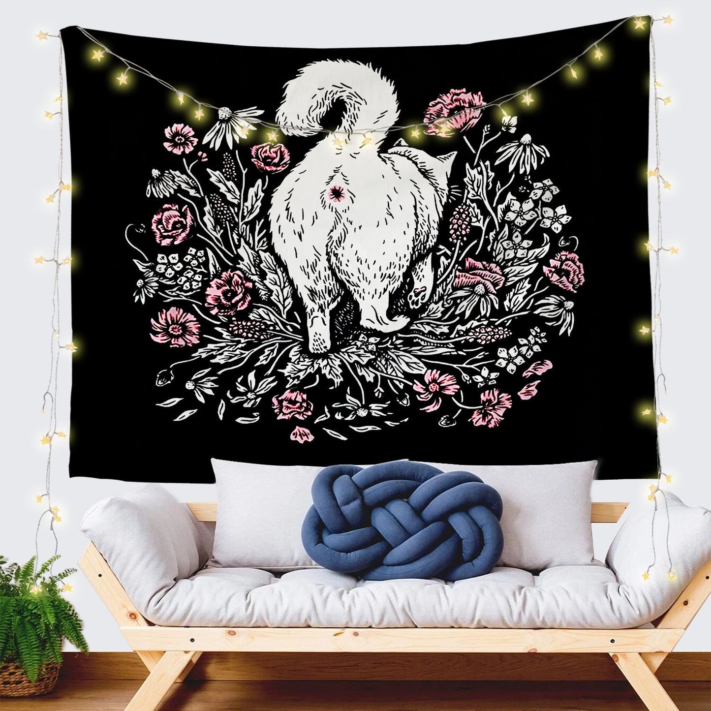 Home Series Printed Home Hanging Cloth Wall Hanging world linen