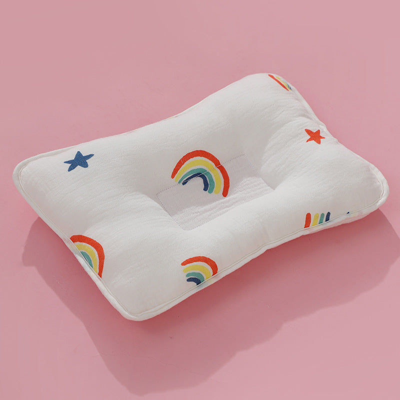 Baby Pillow Neonatal Pillow Shaped Pillow Anti-Offset world linen