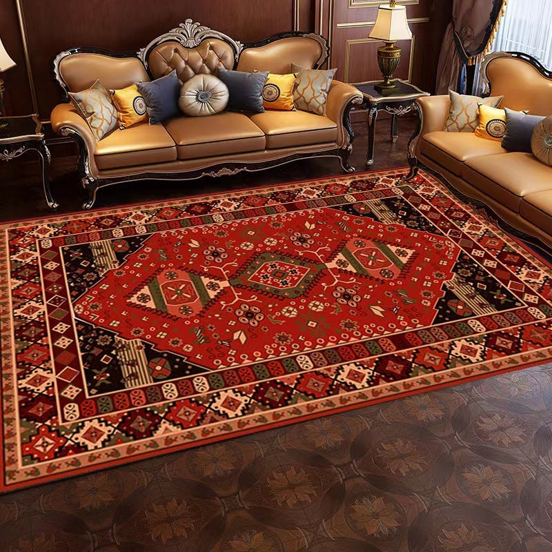 Moroccan Carpet Living Room Ethnic Style Floor Mat world linen