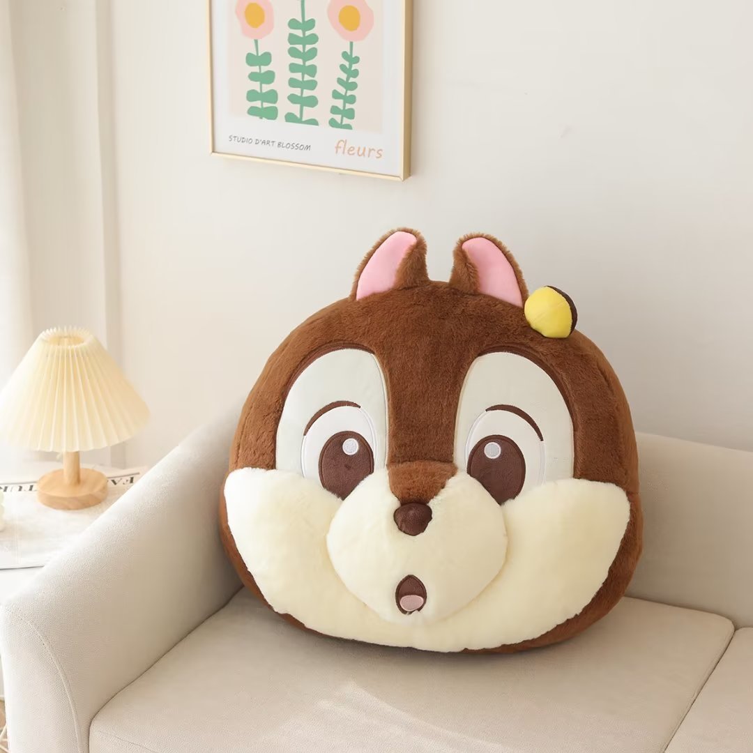 Cartoon Chipmunk Cushion Car Pillow Air Conditioning Blanket world linen