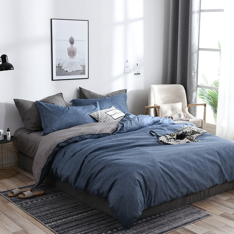 Household Pure Cotton Fashion Minimalist Bed Sheets world linen