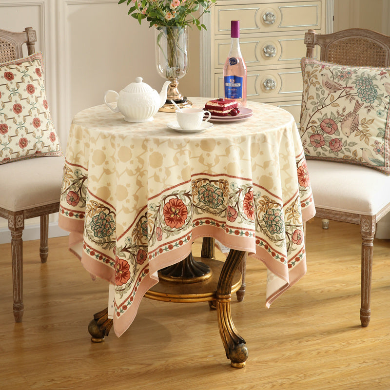 Household Vintage Waterproof Rectangular Tablecloth