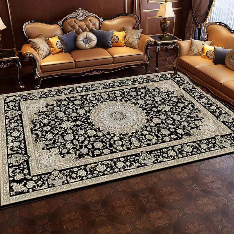 Moroccan Carpet Living Room Ethnic Style Floor Mat world linen
