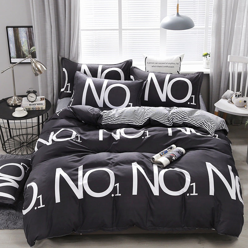 Bedding Four-piece Set Bed Sheet Quilt Cover world linen