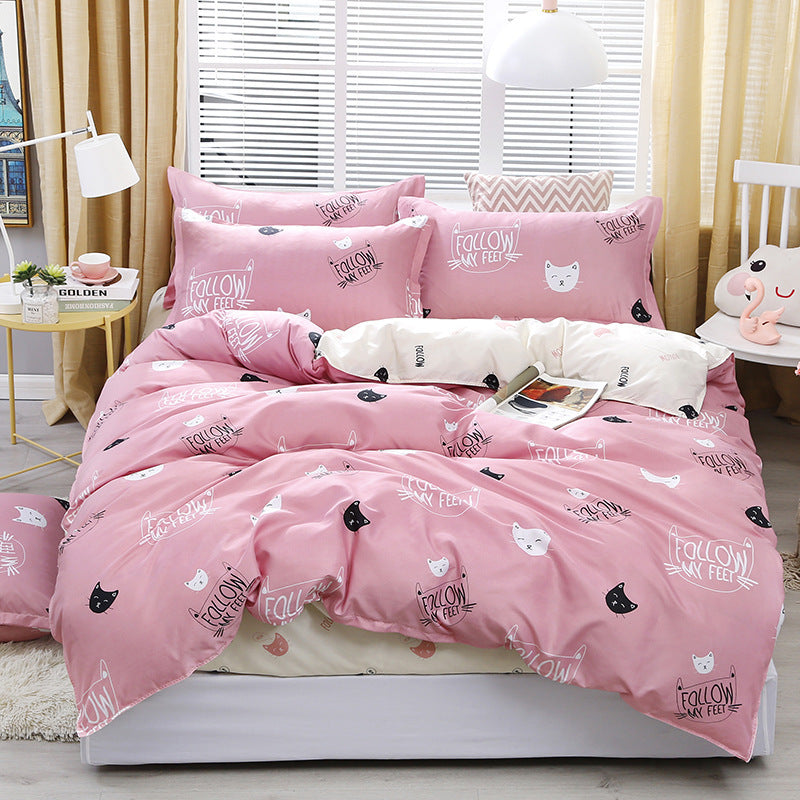 Bedding Four-piece Set Bed Sheet Quilt Cover world linen