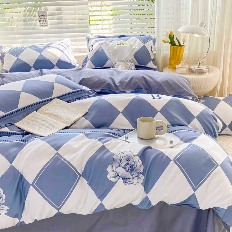 Washed Cotton Double Bed Quilt Cover world linen
