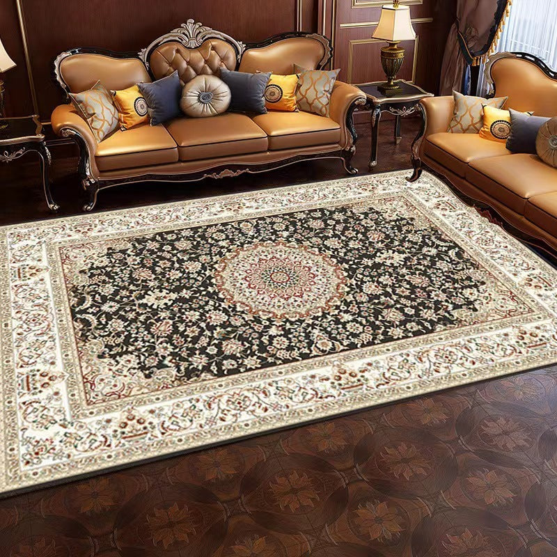 Moroccan Carpet Living Room Ethnic Style Floor Mat world linen