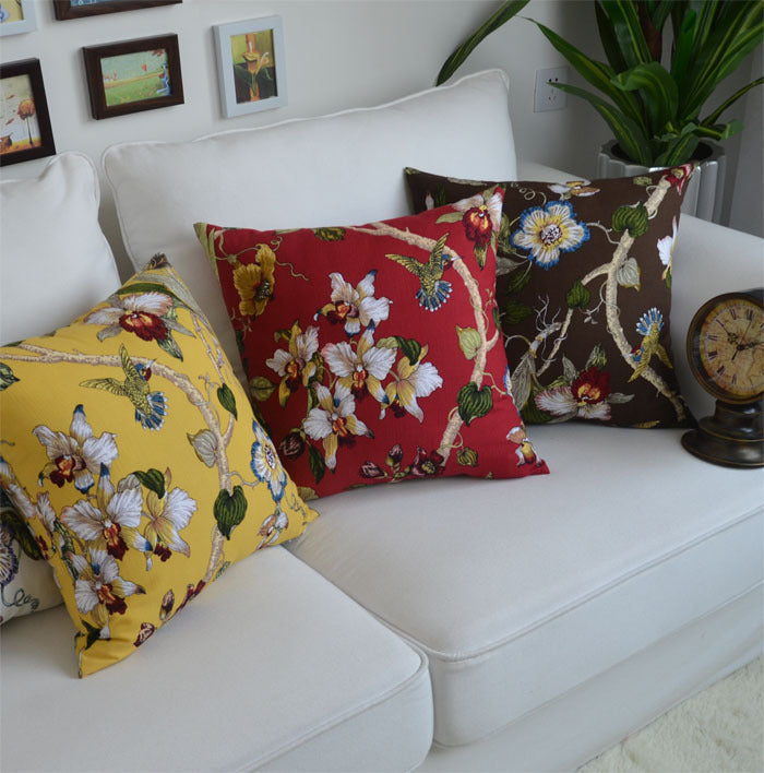 Jacquard Pillow Cover Chinese Style Embroidered Pillow Cover Cushion world linen