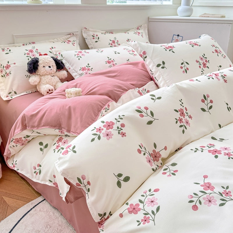 Household Pure Cotton Fashion Minimalist Bed Sheets world linen