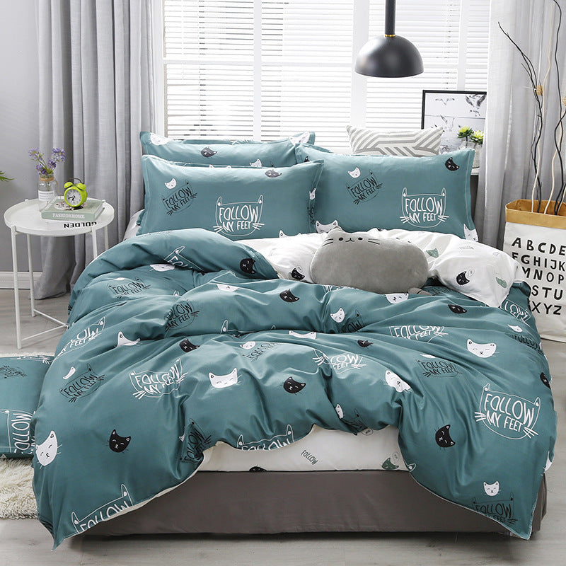 Bedding Four-piece Set Bed Sheet Quilt Cover world linen
