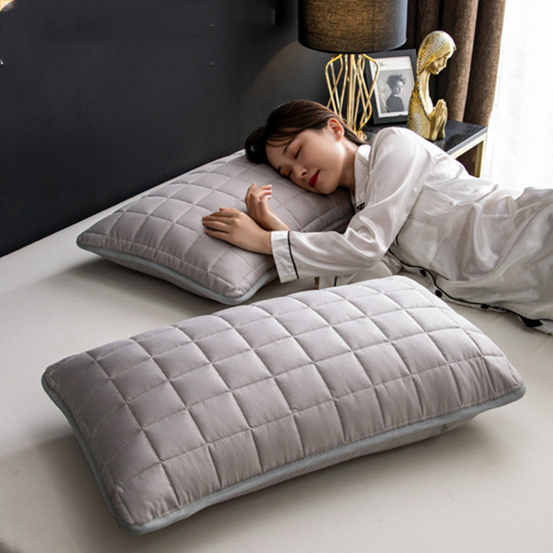 A Pair Of Quilted Oil Pillow Covers With Anti Slobber Head world linen