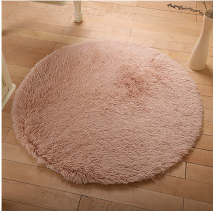 Fluffy Round Rugs: A Remarkable Living Room Makeover world linen