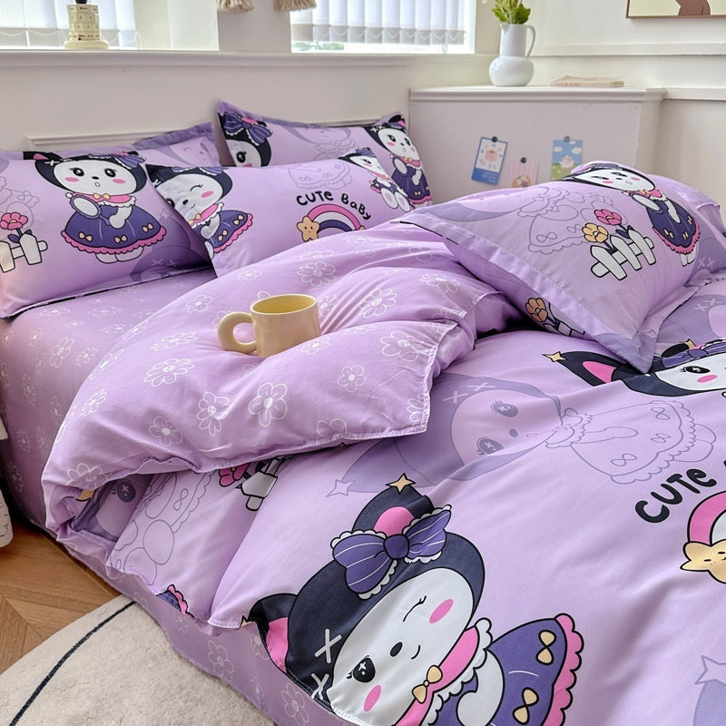 Household Pure Cotton Fashion Minimalist Bed Sheets world linen