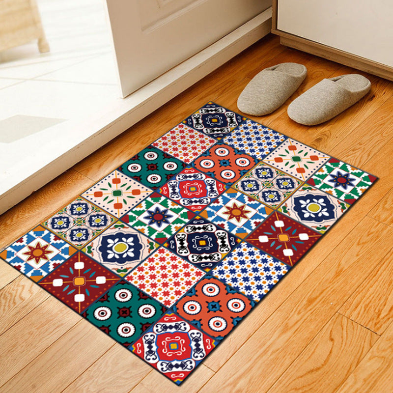 Plaid Carpet Rug 5x7 Vintage Tartan Area Rug ‑ Soft Cozy Floor Mat