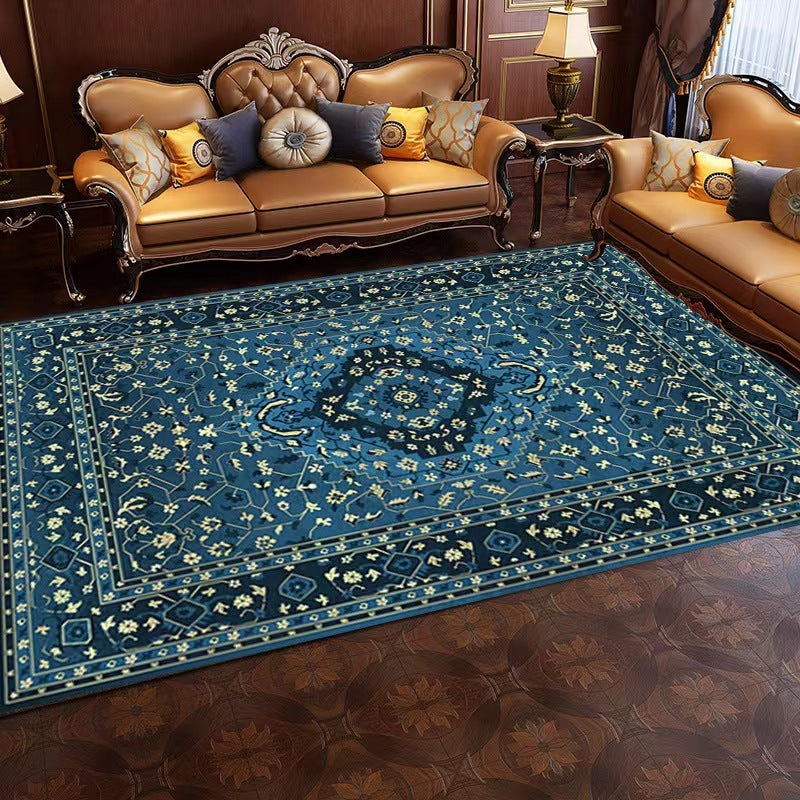 Moroccan Carpet Living Room Ethnic Style Floor Mat world linen