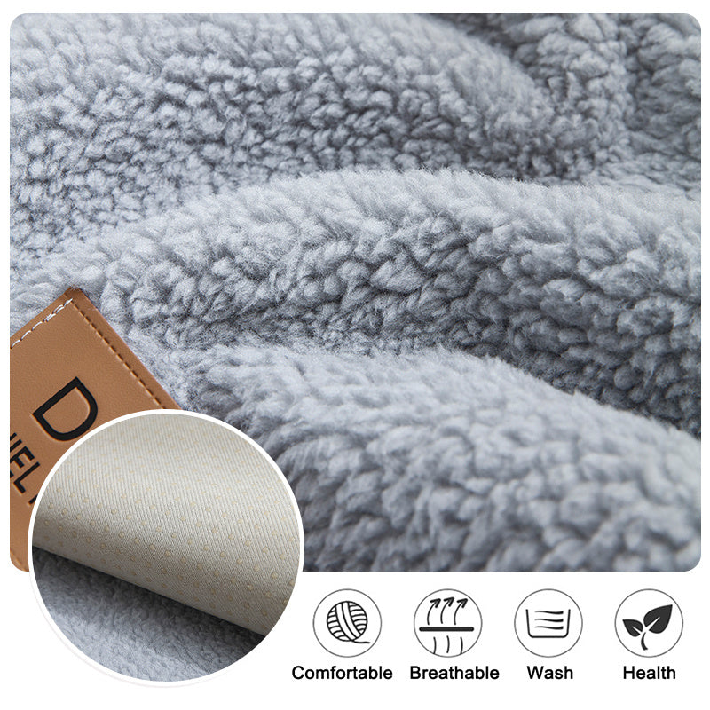Modern Solid Color Winter Lamb Wool Sofa Towel world linen