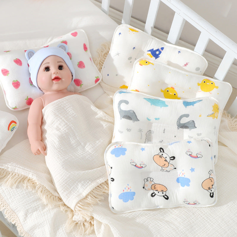 Baby Pillow Neonatal Pillow Shaped Pillow Anti-Offset world linen
