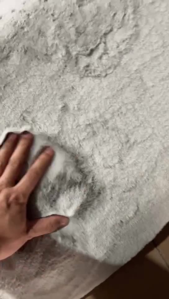 Rabbit Plush Carpet – Soft Fur Mat for Living Room & Bedroom