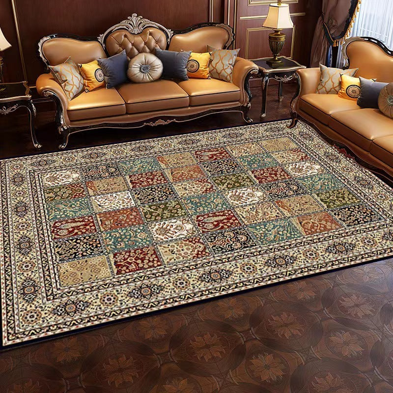 Moroccan Carpet Living Room Ethnic Style Floor Mat world linen