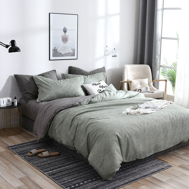 Household Pure Cotton Fashion Minimalist Bed Sheets world linen