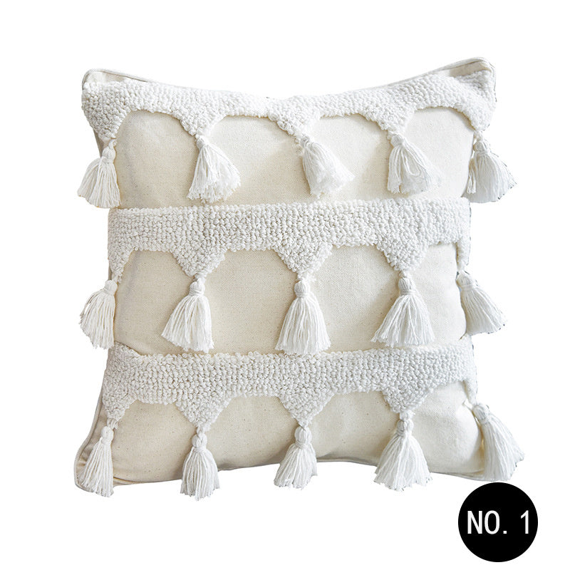 Nordic Throw Pillow Moroccan Tufted Simple Pillowcase Pillow world linen