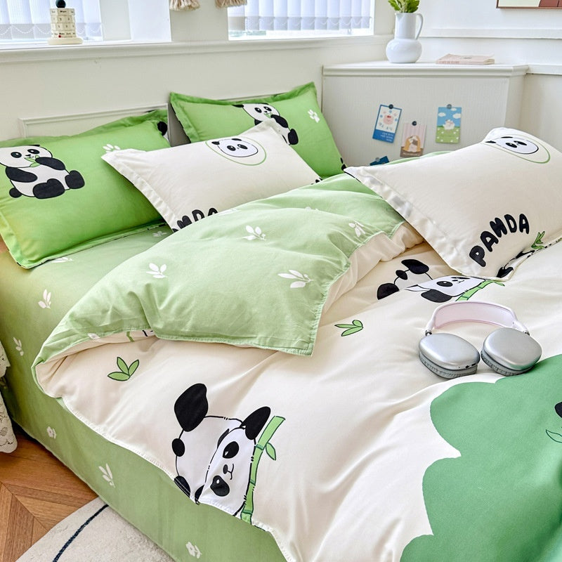 Household Pure Cotton Fashion Minimalist Bed Sheets world linen