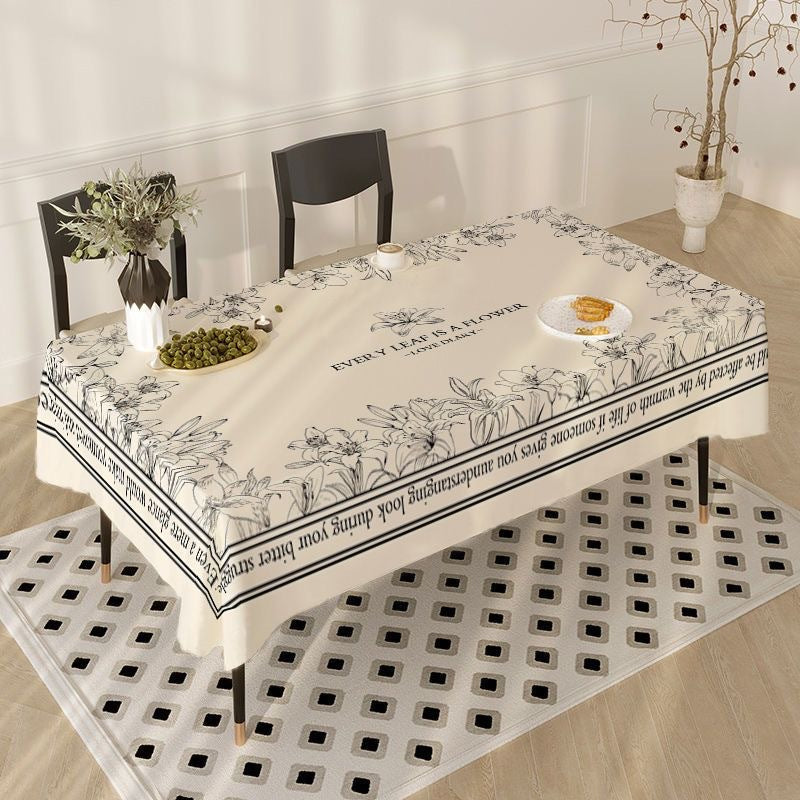 Tablecloth Coffee Table Dining Table Dust-proof Simple Style