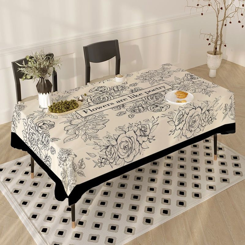 Tablecloth Coffee Table Dining Table Dust-proof Simple Style