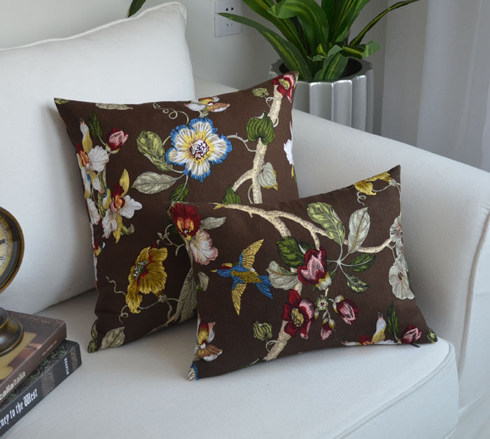 Jacquard Pillow Cover Chinese Style Embroidered Pillow Cover Cushion world linen