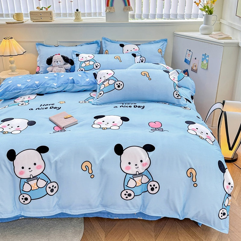 Household Pure Cotton Fashion Minimalist Bed Sheets world linen