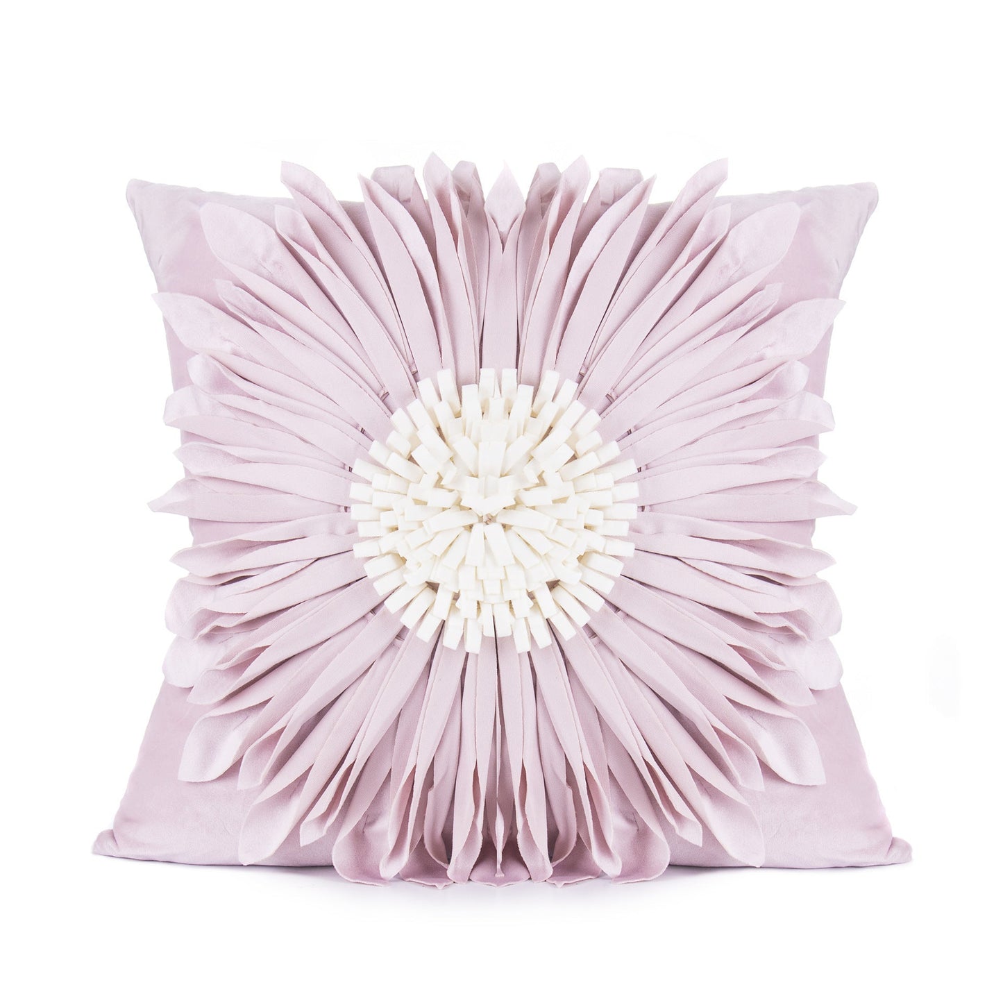 Fashion Modern Style White Throw Pillows Velvet Stitching 3D world linen