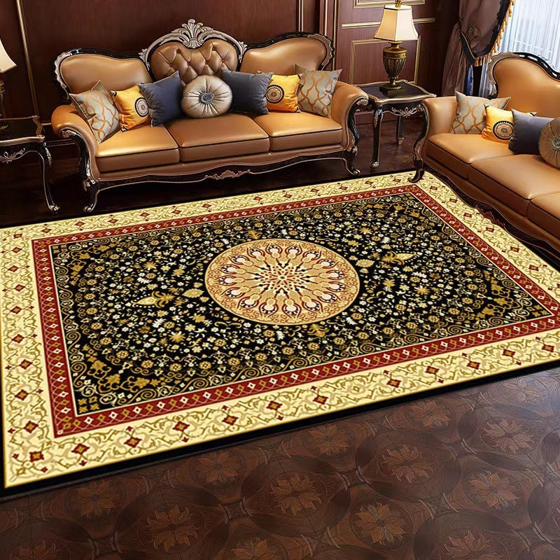 Moroccan Carpet Living Room Ethnic Style Floor Mat world linen